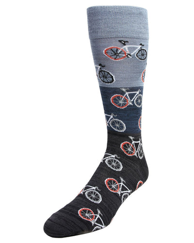 bamboo socks with bicycles
