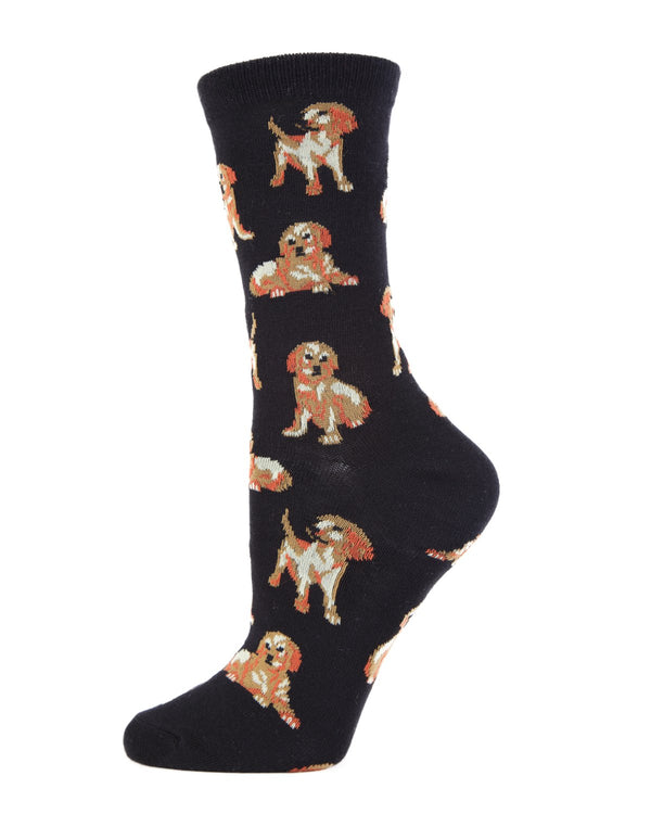 black golden retriever bamboo socks