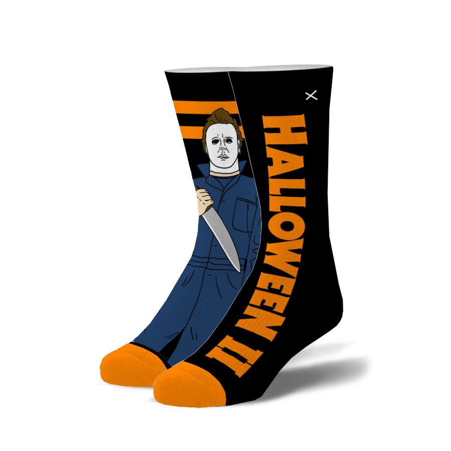 "Michael Myers" Cotton Crew Socks by ODD Sox