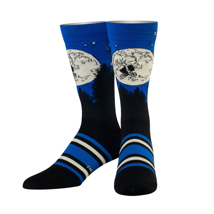 "E.T. Moon Ride" Cotton Crew Socks by ODD Sox