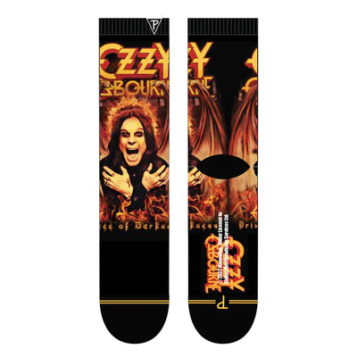 Perri's "OZZY PRINCE OF DARKNESS" Polyester Crew Socks - Large