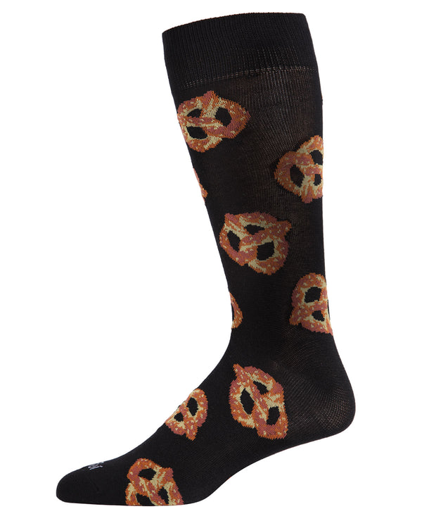 bamboo socks with pretzels
