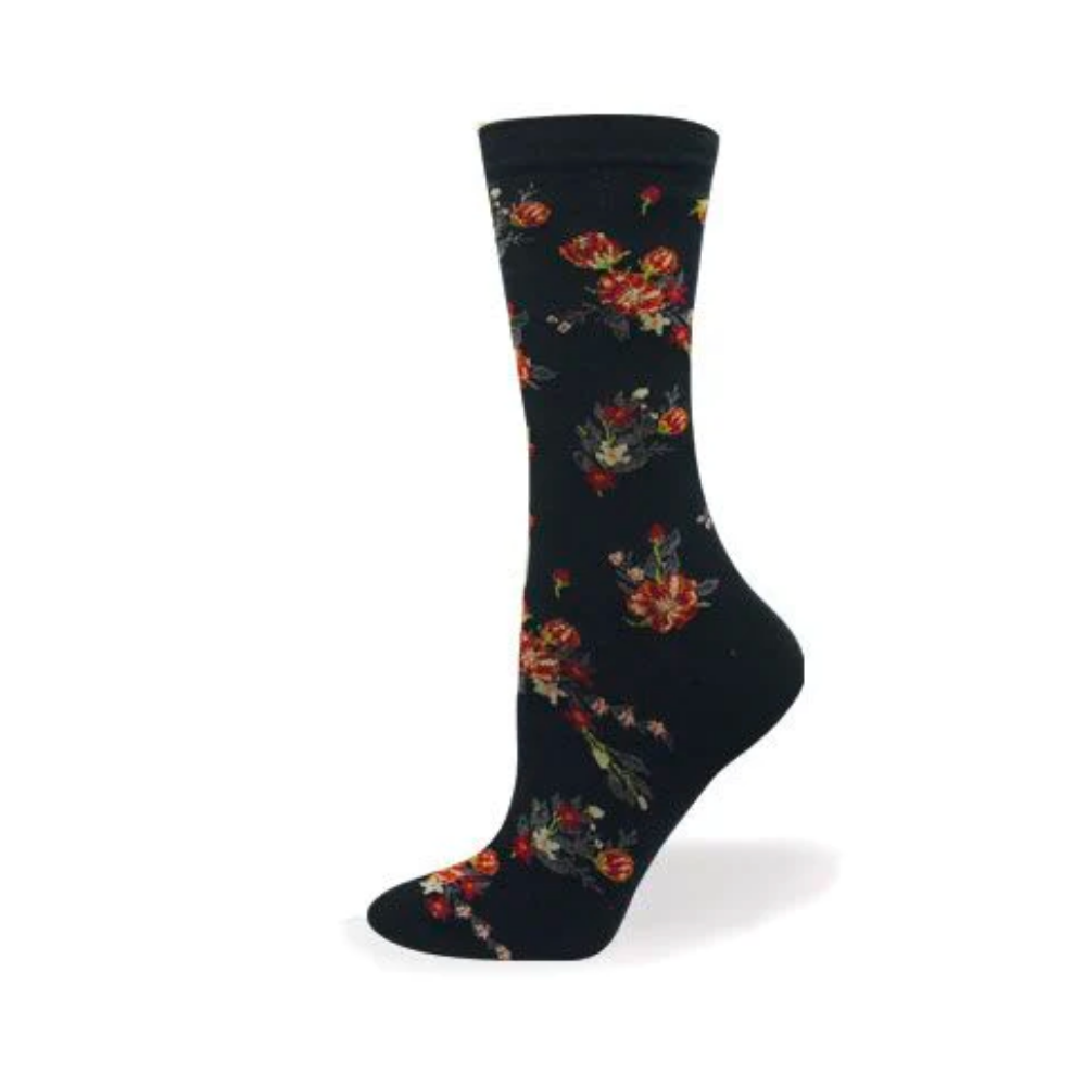 "Bouquet" Cotton Sock by Point Zero - Medium