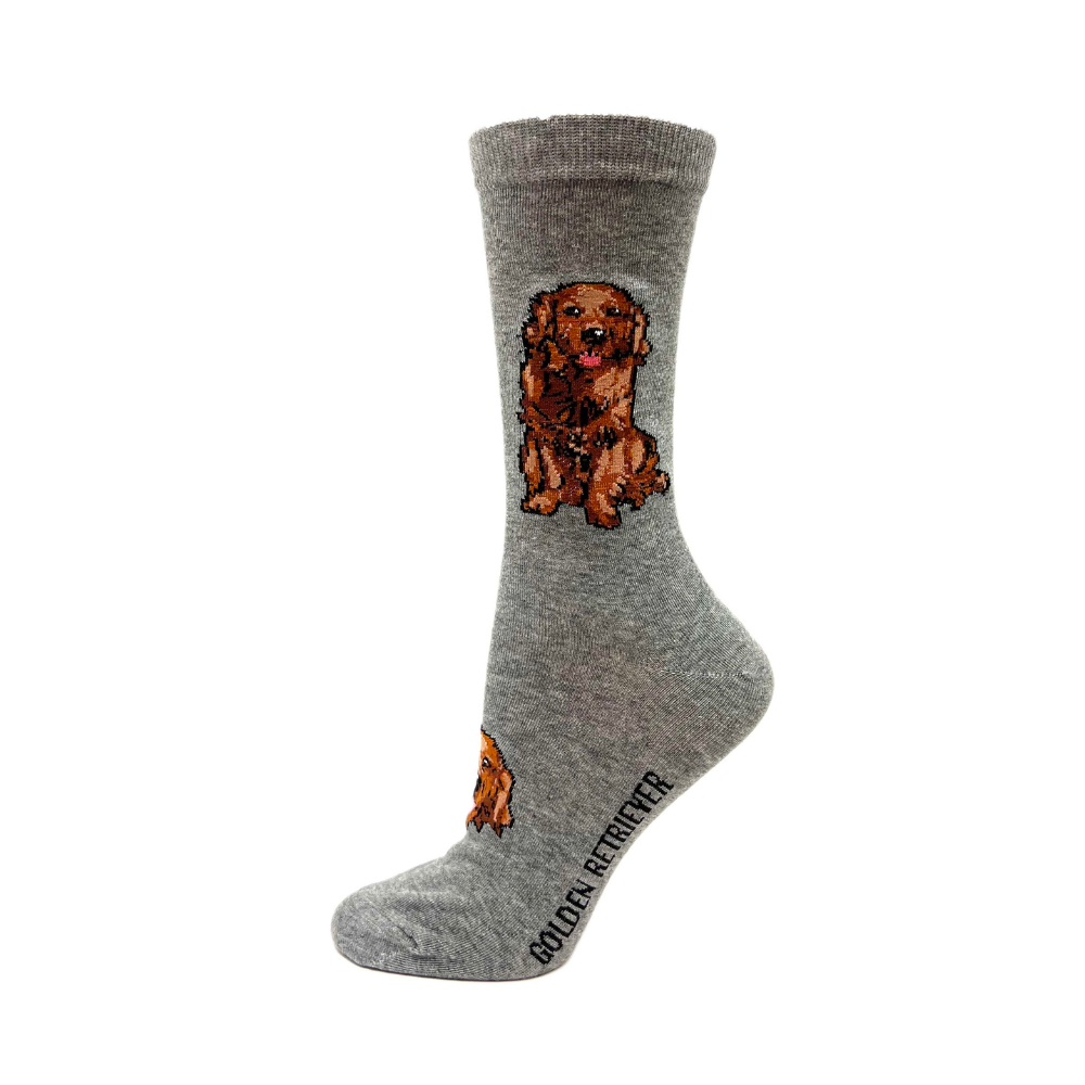 Golden Retriever dog socks from cotton