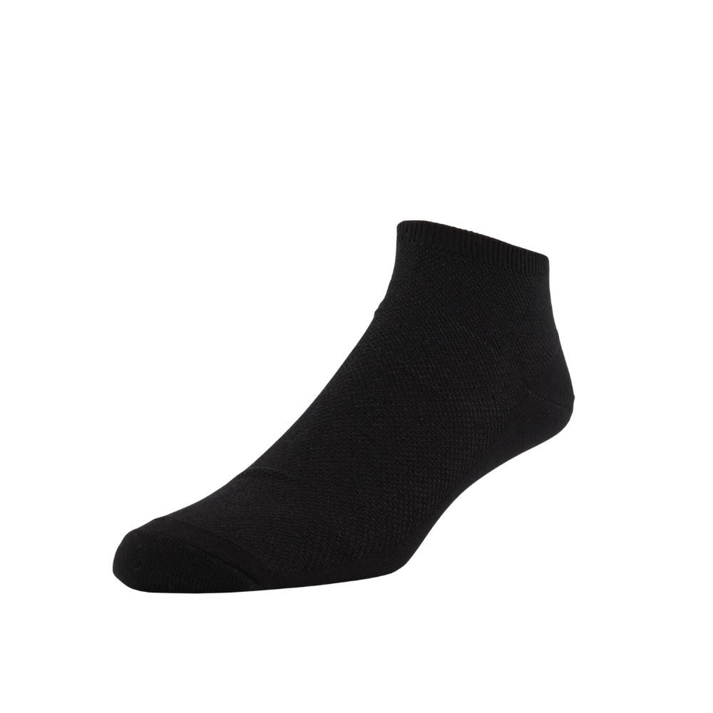 black ankle-length bamboo socks