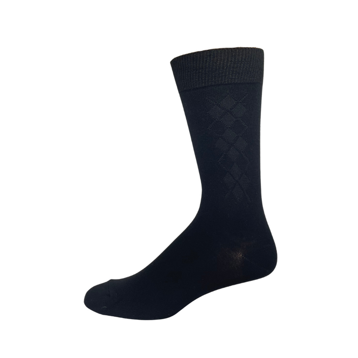 subtle argyle bamboo socks