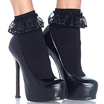 Lace Ruffle Nylon Anklet from Leg Avenue