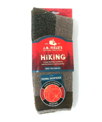 thermal backpacker merino wool sock
