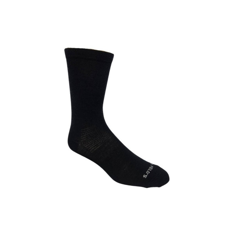 Light-weight Merino Wool Liner Socks In Black