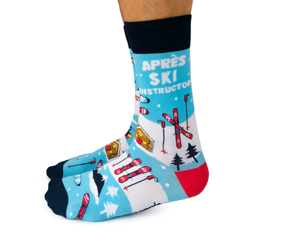 Uptown Sox "Apres Ski" Cotton Crew Socks - Large