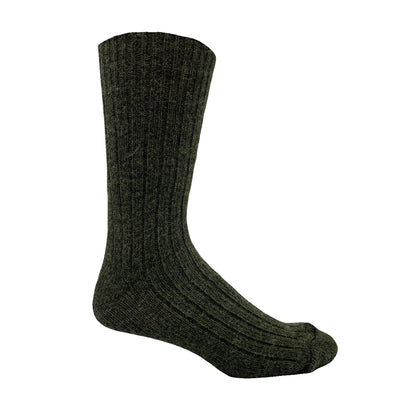 Green Wool Blend Thermal Hiking Socks 