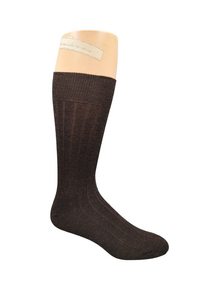 Vagden Men's Broad Rib Merino Wool Dress Sock