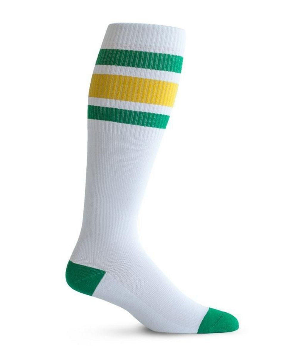 varsity stripe compression socks