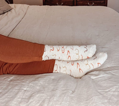 "Simply The Breast" Crew Socks by Uptown Sox