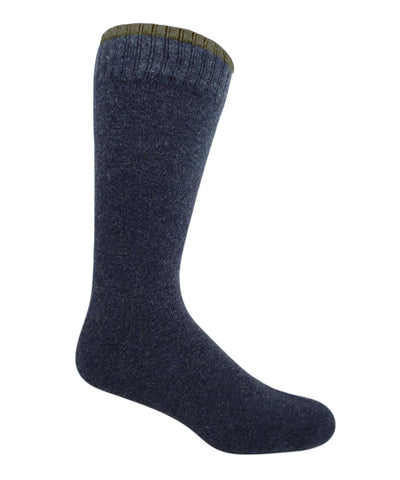 Denim Wool & Silk Blend Thermal Socks