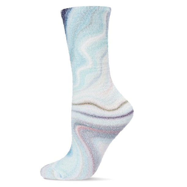 MeMoi Marble CBD Cozy Crew Sock One Size