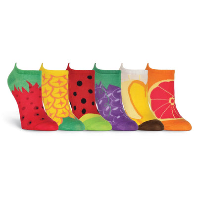 "Fruits" Ankle Socks by K Bell (6pk) - Medium