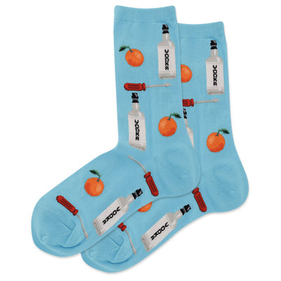 "Screwdriver" Cotton Crew  Socks by Hot Sox