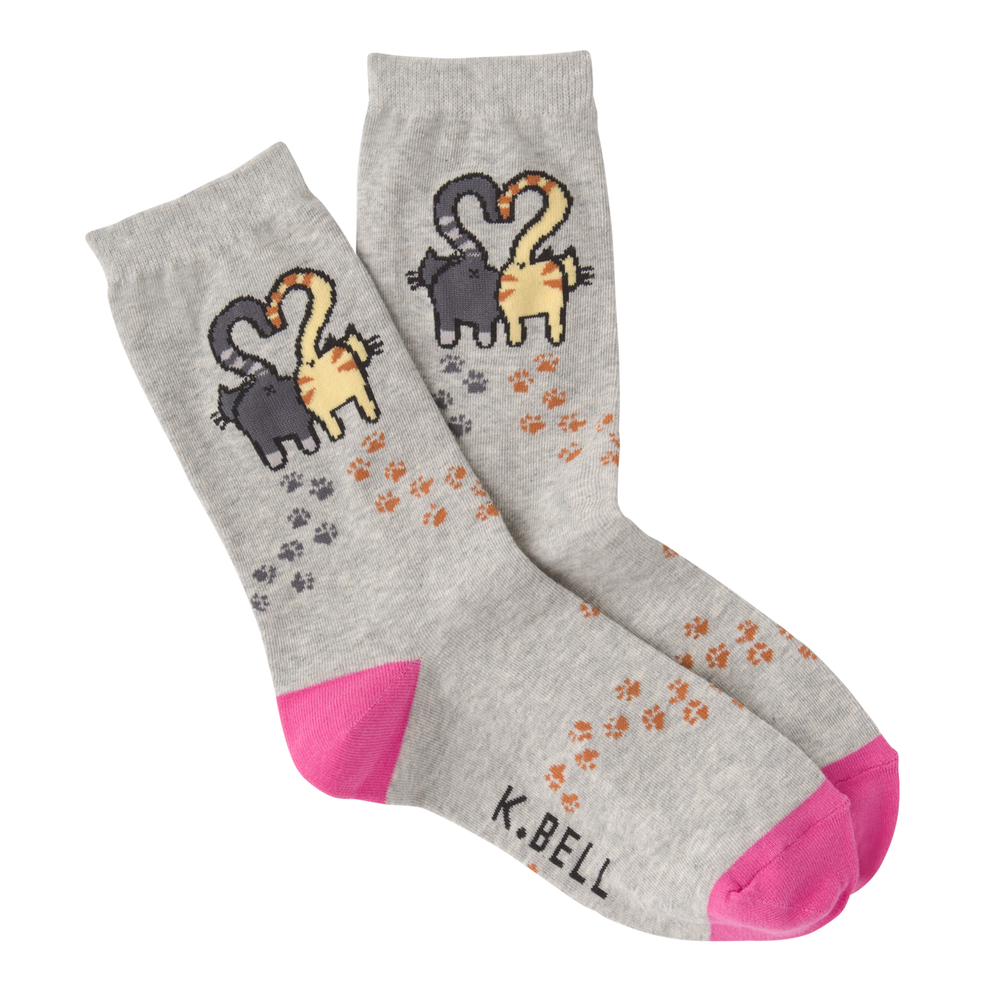 animal socks with cats in love