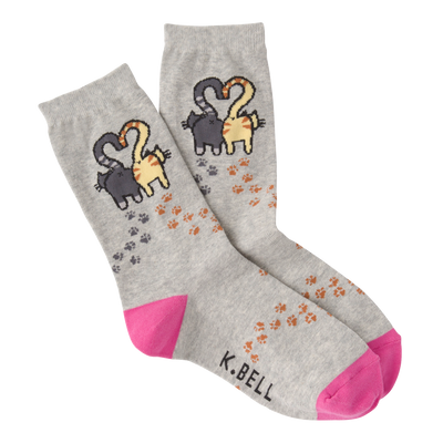 animal socks with cats in love