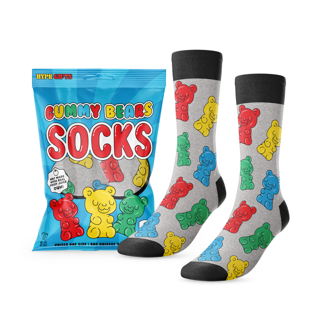 "Gummy Bears" Cotton Crew Socks by Main & Local