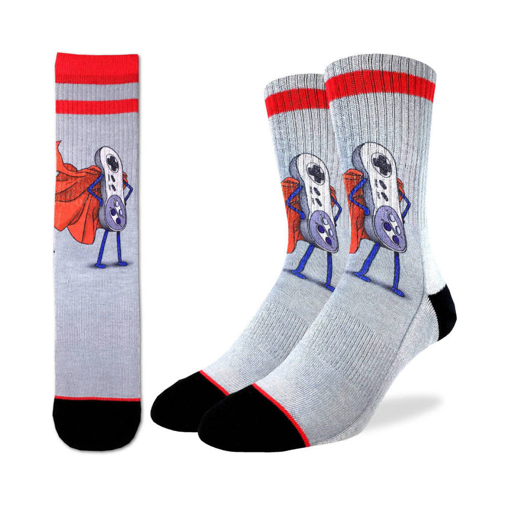 "Super NES" Active Socks by Good Luck Sock - Large