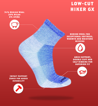 merino wool hiking ankle socks