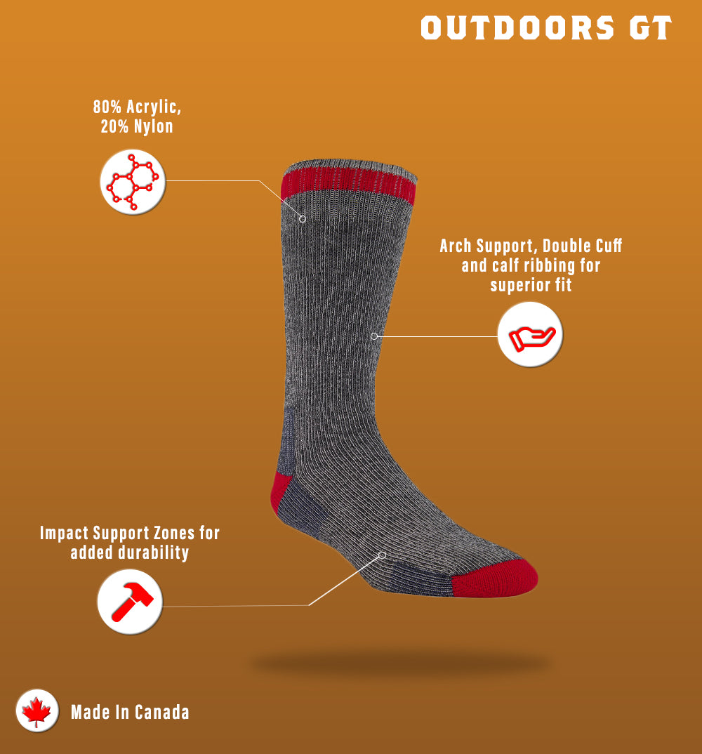 Acrylic Thermal Boot Sock Features