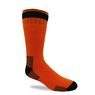 Orange Acrylic Thermal Boot Socks