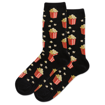 "Popcorn" Cotton Crew Socks by Hot Sox - SALE
