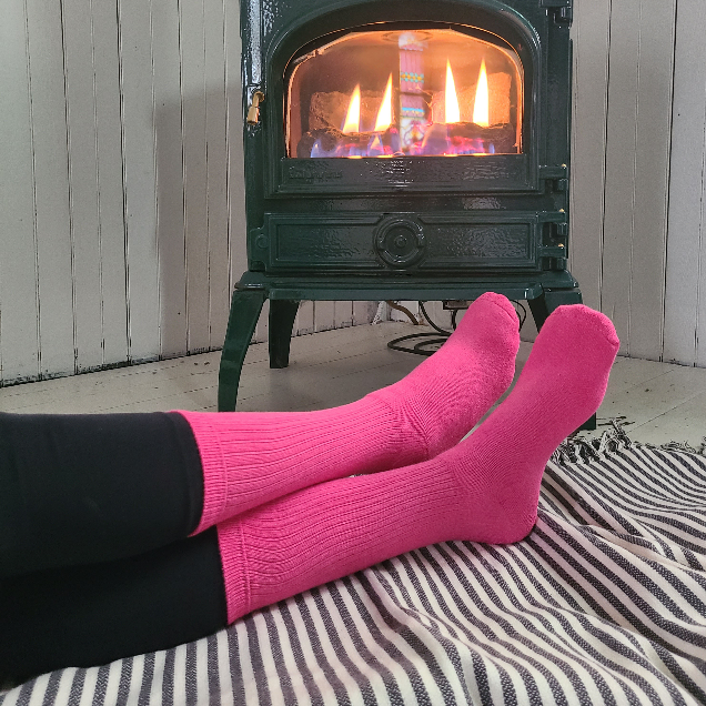 pink bamboo socks