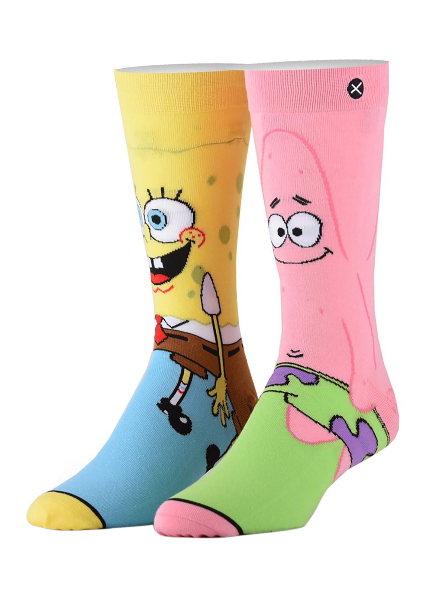 "Spongebob & Patrick" Cotton Crew Socks by ODD Sox