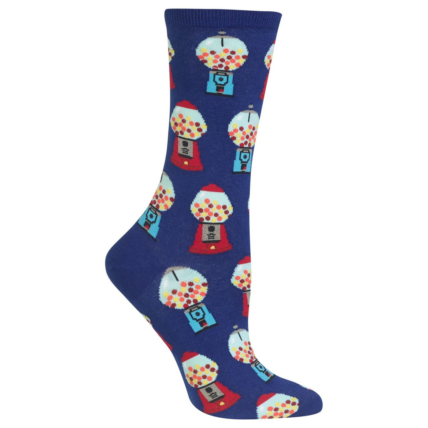 "Gumballs" Cotton Crew Socks by Hot Sox-Medium - SALE