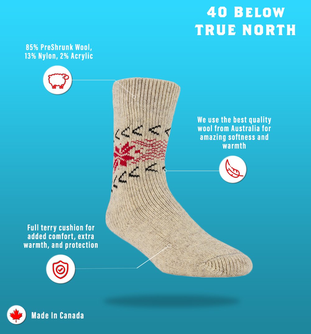 Women's Wool Thermal Winter Socks Features
