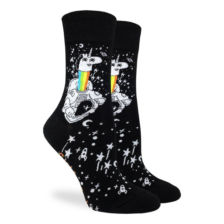 animal socks with unicorn in astronaut suit