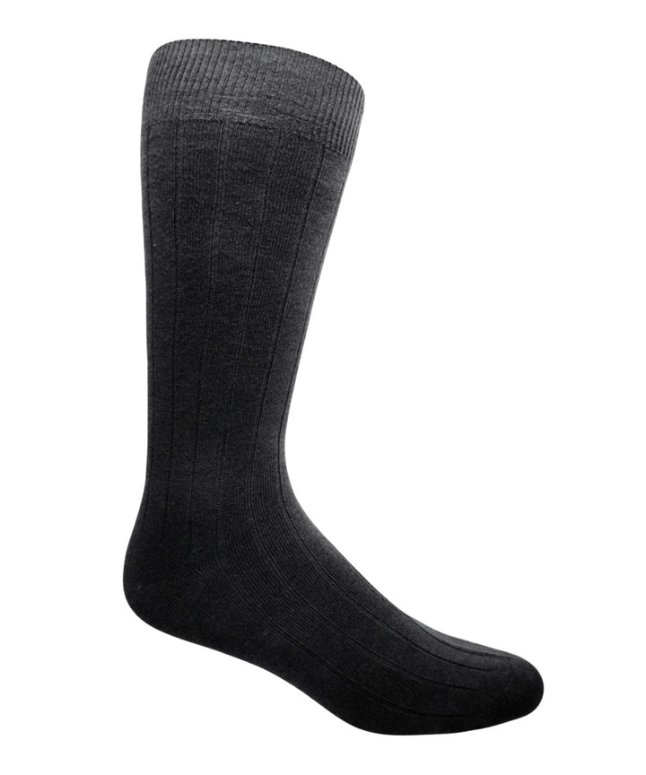 black ribbed socks