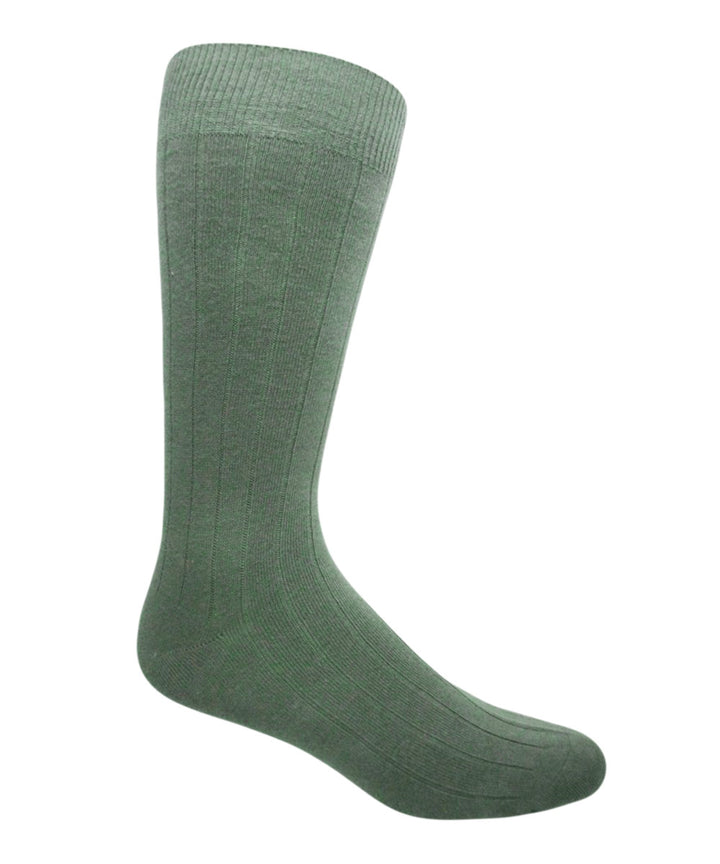Vagden Men's Combed Cotton Ribbed Dress Sock (1 pair)